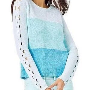 Lilly Pulitzer Cortina Ombré Blue Sweater